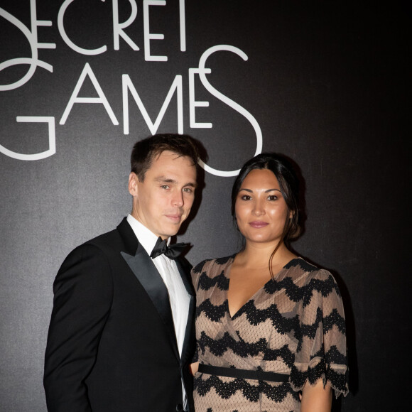 Louis Ducruet et sa femme Marie Ducruet - Photocall de la soirée Secret Games 2019 au Casino de Monte-Carlo à Monaco, le 5 octobre 2019. © Olivier Huitel / Pool Monaco / Bestimage