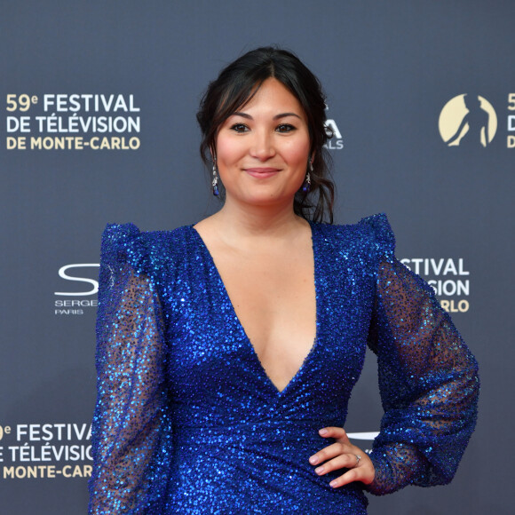 Marie Chevallier, la fiancée de Louis Ducruet, durant la soirée d'ouverture du 59ème Festival de Télévision de Monte Carlo à Monaco le 14 juin 2919.© Bruno Bebert / Bestimage