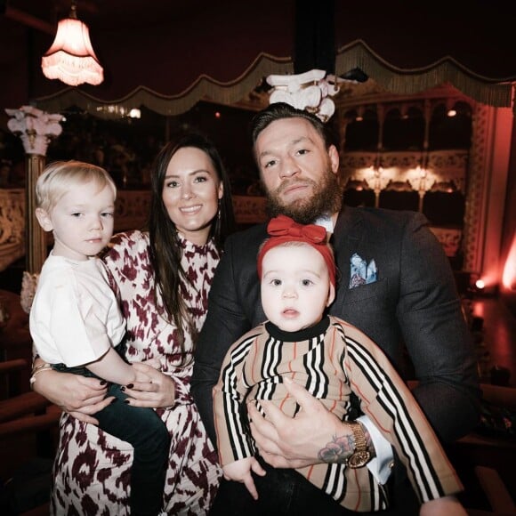 Conor McGregor, sa compagne Dee et leurs enfants Conor Jr. et Croia, photo Instagram décembre 2019