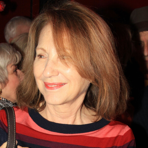 Exclusif - Nathalie Baye lors du déjeuner pour la remise d'un chèque pour l'l'association Les p'tits poulbots de Montmartre au cabaret Chez Michou à Paris, France, le 19 janvier 2020 © Philippe Baldini/Bestimage
