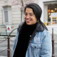 Exclusif - Melha Bedia, la soeur de Ramzy, arrive aux studios de la radio RTL à Paris le 12 mars 2020. © Panoramic / Bestimage