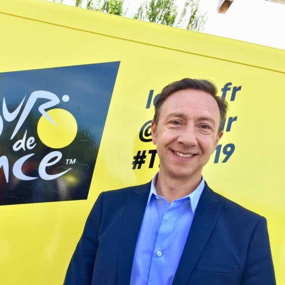 Stéphane Bern lors du Tour de France 2019 à Reims, France, le 9 juillet 2019. © Fabien Laure/Bestimage