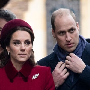 Le prince William, duc de Cambridge, Catherine Kate Middleton, la duchesse de Cambridge - La famille royale britannique se rend à la messe de Noël à l'église Sainte-Marie-Madeleine à Sandringham, le 25 décembre 2018.