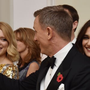 Léa Seydoux, Daniel Craig et sa femme Rachel Weisz - Première mondiale du nouveau James Bond "Spectre" au Royal Albert Hall à Londres.