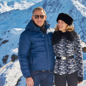 Daniel Craig et Léa Seydoux - Photocall avec les acteurs du prochain film James Bond "Spectre" à Soelden en Autriche. Le 7 janvier 2015