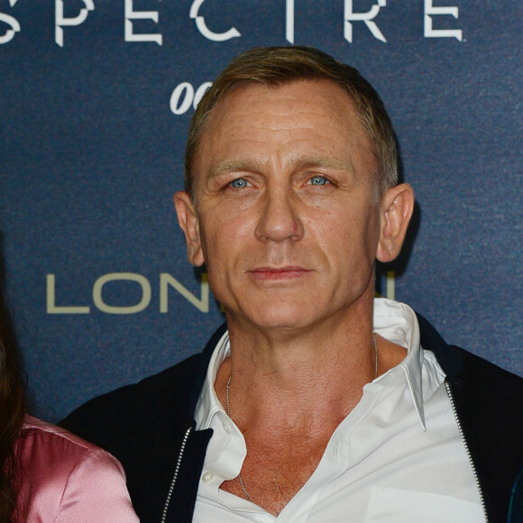 Monica Bellucci, Daniel Craig et Léa Seydoux - Photocall du film "James Bond - Spectre" à l'hôtel Corinthia à Londres. Le 22 octobre 2015