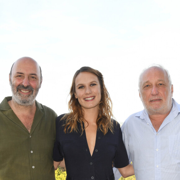 Cédric Klapisch, Ana Girardot et François Berléand lors de la 12ème édition du festival du Film d'Angoulême, le 21 août 2019. © Guirec Coadic/Bestimage