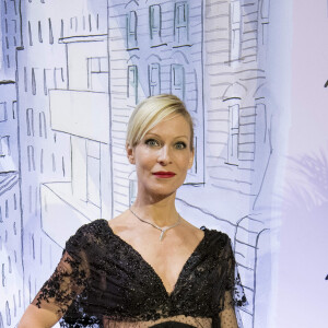 Rebecca Hampton - 64ème Bal de la Rose sur le thème de Manhattan, imaginé par K.Lagerfeld, au profit de la Fondation Princesse Grace, dans la Salle des Etoiles au Sporting Monte Carlo à Monaco. Le 24 mars 2018 © Pierre Villard / Palais Princier / SBM via Bestimage