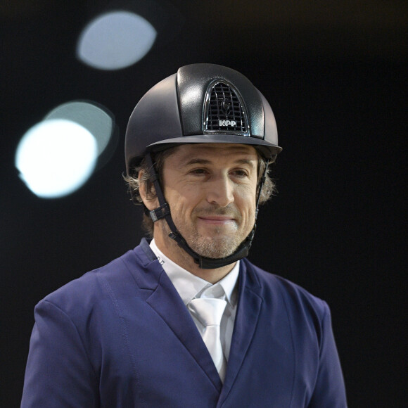 Guillaume Canet - Jour 1 - Compétition équestre, jumping, Longines Masters de Paris à Villepinte, le 5 décembre 2019. © Pierre Perusseau / Bestimage