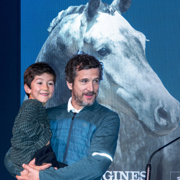 Pour la quatrième année consécutive, Guillaume Canet apporte son soutien au petit Auguste et à l'Association Prader Willi à l'occasion du Longines Equita Lyon, le 31 octobre 2019. ©Sandrine Thesillat / Panoramic / Bestimage