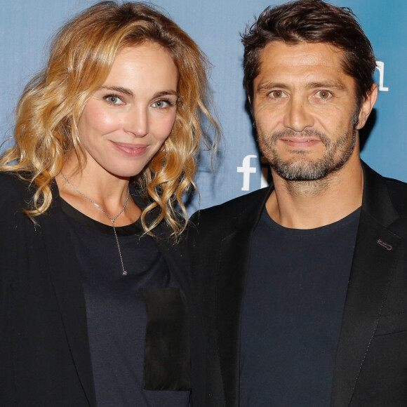 Exclusif - Bixente Lizarazu et sa compagne Claire Keim - Soirée annuelle de la FIDH (Fédération Internationale des ligues de Droits de l'Homme) à l'Hôtel de Ville à Paris, le 8 décembre 2014.