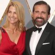 Steve Carell et sa femme Nancy - Photocall de la 88e cérémonie des Oscars au Dolby Theatre à Hollywood. Le 28 février 2016.