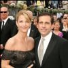 Steve Carell et son épouse - Cérémonie des Oscars. Los Angeles. Le 5 mars 2006.