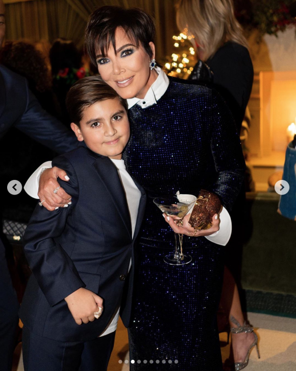 Kris Jenner et son petit-fils, Mason Disick. Décembre 2019.