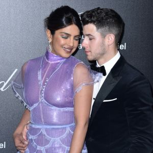 Priyanka Chopra et son mari Nick Jonas - Photocall de la soirée "Chopard Love Night" lors du 72ème Festival International du Film de Cannes. Le 17 mai 2019 © Giancarlo Gorassini / Bestimage