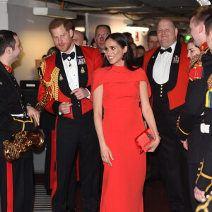 Le prince Harry, duc de Sussex, et Meghan Markle, duchesse de Sussex assistent au festival de musique de Mountbatten au Royal Albert Hall de Londres, Royaume Uni, le 7 mars 2020.