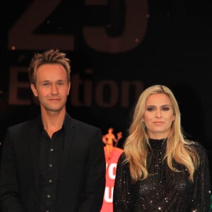 Exclusif - Cyril Féraud, Clara Morgane - Soirée des 25 ans des trophées de la nuit au Lido à Paris le 25 novembre 2019. © Philippe Baldini/Bestimage