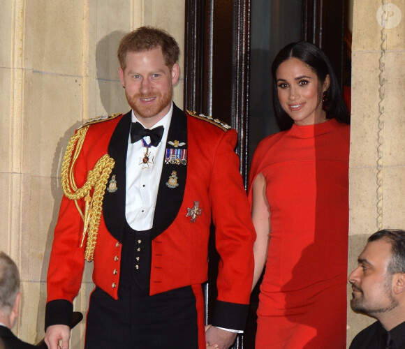 Le prince Harry et Meghan Markle, duchesse de Sussex, au festival de musique de Mountbatten au Royal Albert Hall de Londres, le 7 mars 2020. L'un des derniers engagements de leur carrière royale avant le Megxit.