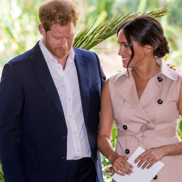 Le prince Harry et Meghan Markle, duchesse de Sussex, à Johannesburg, le 2 octobre 2019.