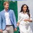 Le prince Harry et Meghan Markle, duchesse de Sussex, à Johannesburg en Afrique du Sud le 2 octobre 2019.