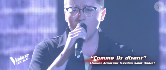 Antoine lors de l'épreuve des K.O - Talent de Marc Lavoine. Émission du samedi 4 avril 2020, TF1