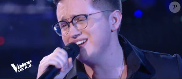 Antoine lors de l'épreuve des K.O - Talent de Marc Lavoine. Émission du samedi 4 avril 2020, TF1