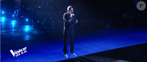 Antoine lors de l'épreuve des K.O - Talent de Marc Lavoine. Émission du samedi 4 avril 2020, TF1