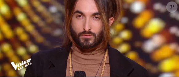 Loïs lors de l'épreuve des K.O - Talent de Marc Lavoine. Émission du samedi 4 avril 2020, TF1