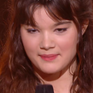 Louise lors de l'épreuve des K.O - Talent de Marc Lavoine. Émission du samedi 4 avril 2020, TF1