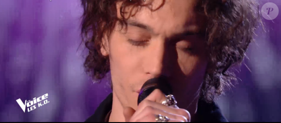 Michael lors de l'épreuve des K.O - Talent de Marc Lavoine. Émission du samedi 4 avril 2020, TF1