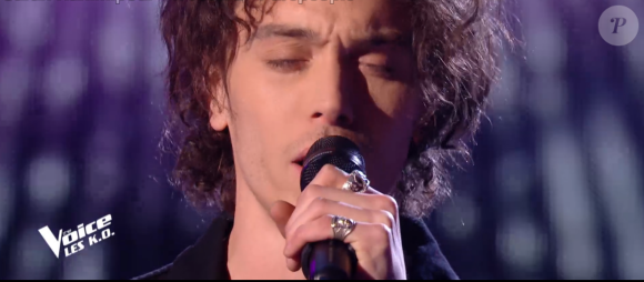 Michael lors de l'épreuve des K.O - Talent de Marc Lavoine. Émission du samedi 4 avril 2020, TF1