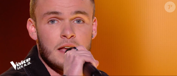 Yoann lors de l'épreuve des K.O - Talent de Marc Lavoine. - Émission du samedi 4 avril 2020, TF1