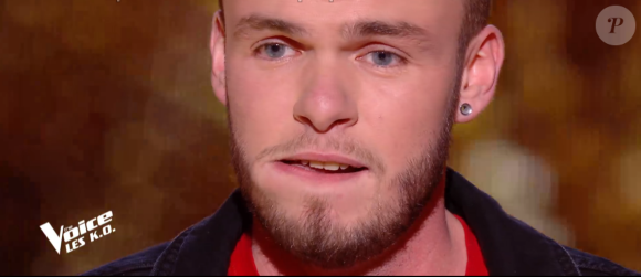 Yoann lors de l'épreuve des K.O - Talent de Marc Lavoine. - Émission du samedi 4 avril 2020, TF1