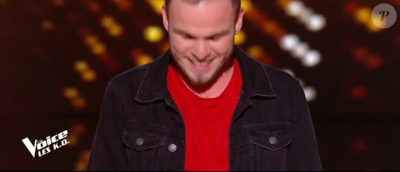 Yoann lors de l'épreuve des K.O - Talent de Marc Lavoine. - Émission du samedi 4 avril 2020, TF1
