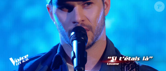 Antony lors de l'épreuve des K.O - Talent de Marc Lavoine. Émission du samedi 4 avril 2020, TF1