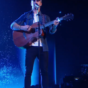 Antony lors de l'épreuve des K.O - Talent de Marc Lavoine. Émission du samedi 4 avril 2020, TF1