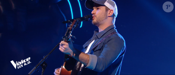 Antony lors de l'épreuve des K.O - Talent de Marc Lavoine. Émission du samedi 4 avril 2020, TF1