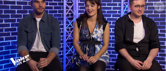 Antony, Antoine et Louise lors de l'épreuve des K.O - Talents de Marc Lavoine. Émission du samedi 4 avril 2020, TF1