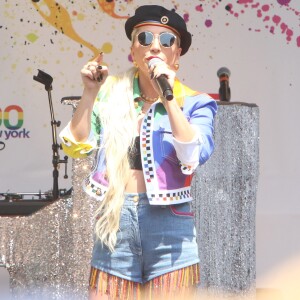 Lady Gaga chante lors de la Gay Pride de New York Le 28 Juin 2019