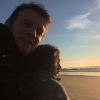 Samuel Le Bihan avec sa fille autiste, Angia, en décembre 2016.