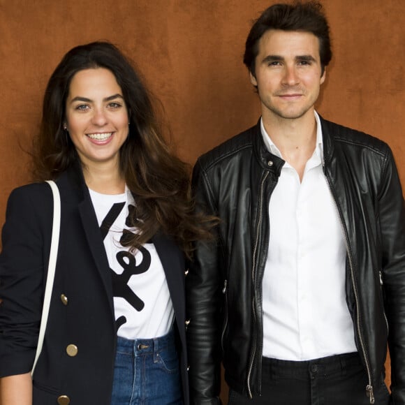 Anouchka Delon et son compagnon Julien Dereims - Célébrités dans le village des internationaux de France de tennis de Roland Garros à Paris, France, le 8 juin 2019. ©JB Autissier / Panoramic / Bestimage