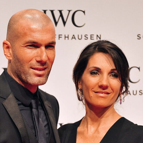 Zinédine Zidane et femme Veronique - Soirée 'IWC Schaffhausen Race Night' à l'occasion du salon international de la Haute Horlogerie (SIHH) 2013 à Geneve en Suisse le 22 Janvier 2013.