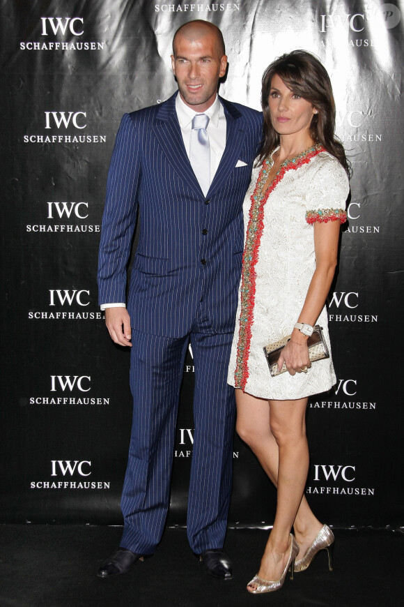 Zinédine Zidane et sa femme Véronique - Présentation de la montre IWC au Palais Chaillot à Paris, le 16 juin 2008.