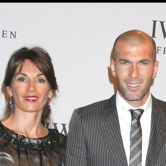 Véronique et Zinédine Zidane - Soirée IWC Schffhausen "The Crossing" au Palexpo de Genève dans le cadre du salon international de l'horlogerie. Le 8 avril 2008.