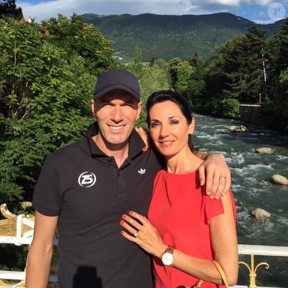 Zinédine Zidane et sa femme Véronique le 27 juin 2015.