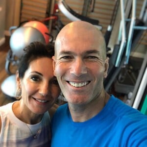 Zinédine Zidane et sa femme Véronique le 6 octobre 2018.