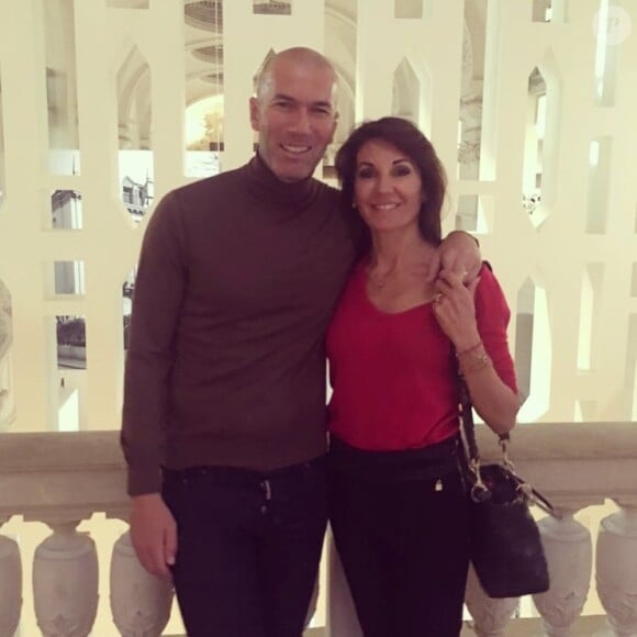 Zinédine Zidane et sa femme Véronique le 19 octobre 2018.