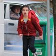 Exclusif - Logan Williams en tournage pour la série "The Flash" dans laquelle il incarnait Barry Allen (le vrai nom du super-héros, The Flash) enfant. Vancouver, le 10 avril 2014.