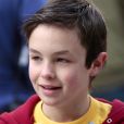 Exclusif - Logan Williams en tournage pour la série "The Flash" dans laquelle il incarnait Barry Allen (le vrai nom du super-héros, The Flash) enfant. Vancouver, le 10 avril 2014.