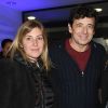 Exclusif - Amanda Sthers et Patrick Bruel - People en backstage lors du premier jour du concert de Patrick Bruel lors de sa tournée "Ce soir on sort..." à Paris La Défense Arena le 6 décembre 2019. © Coadic Guirec/Bestimage